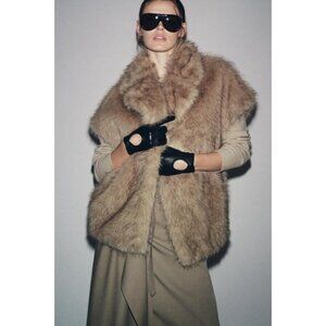 ZARA ZW COLLECTION LIMITED EDITION FAUX FUR VEST